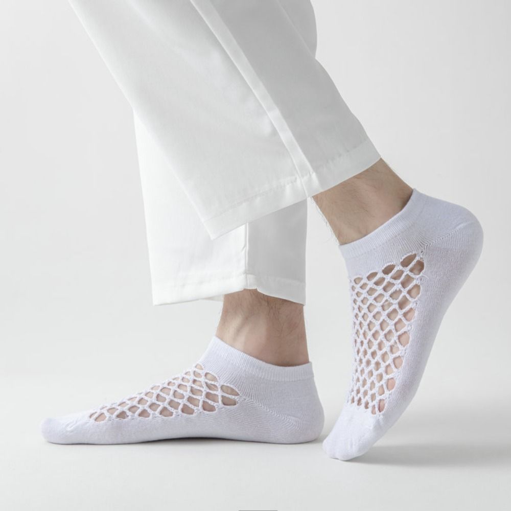 Fashion Hollow Design Men's So - Ankle Sock Low Cut ulasan dan harga