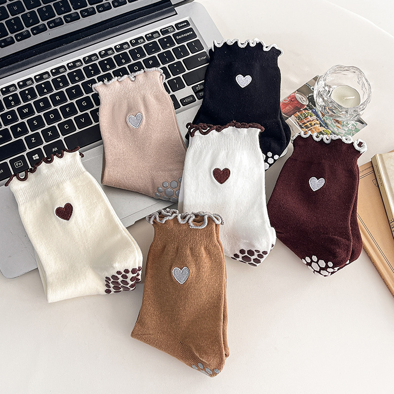 Yoga Socks Women Cotton Heart  - No Show Sock Women ulasan dan harga