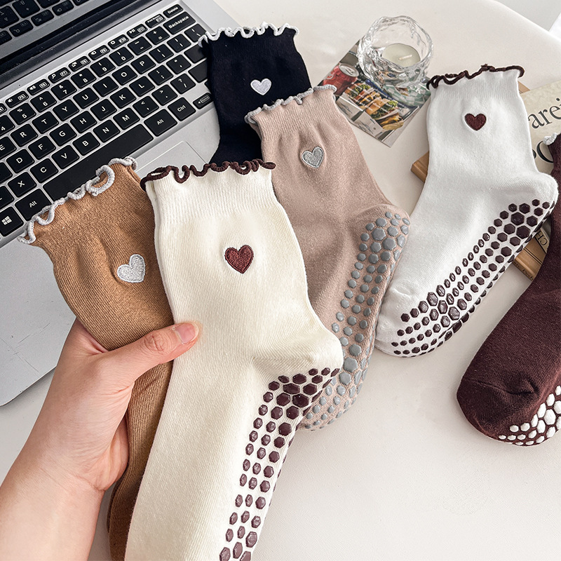 Yoga Socks Women Cotton Heart  - No Show Sock Women ulasan dan harga