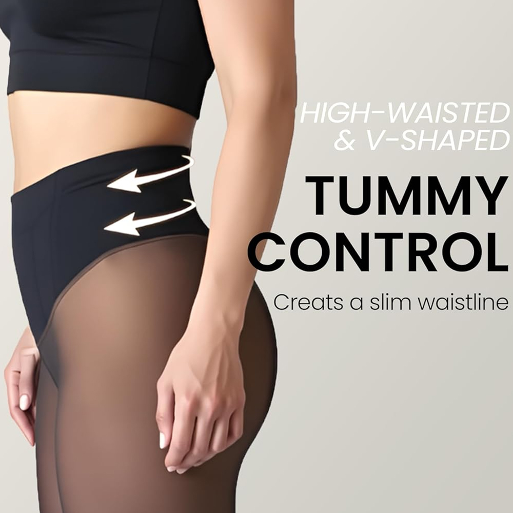 One Seam Fleece Lined Leggings - Tights Pantyhose Sheer ulasan dan harga