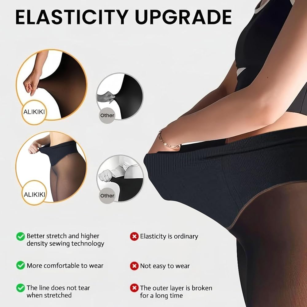 One Seam Fleece Lined Leggings - Tights Pantyhose Sheer ulasan dan harga