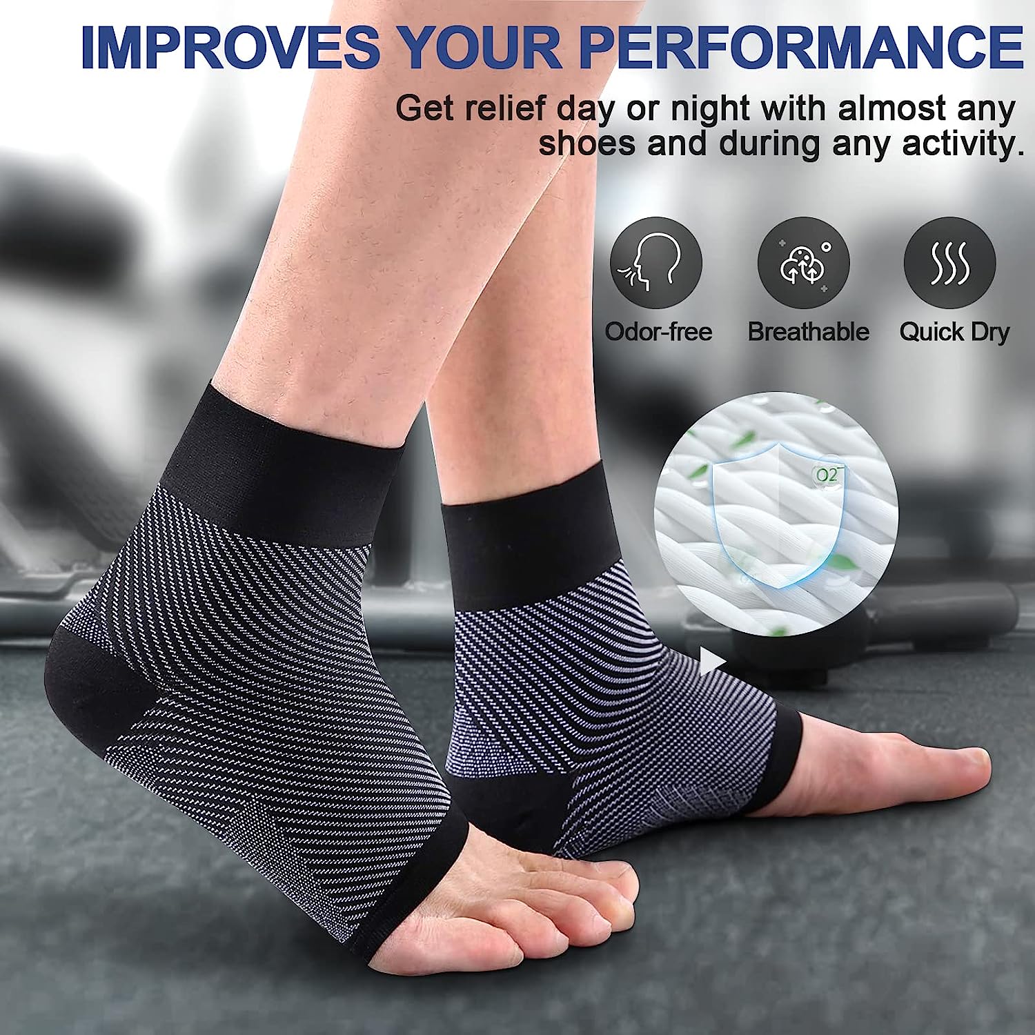 1pair Plantar Fasciitis Compre - Ankle Brace Sock ulasan dan harga