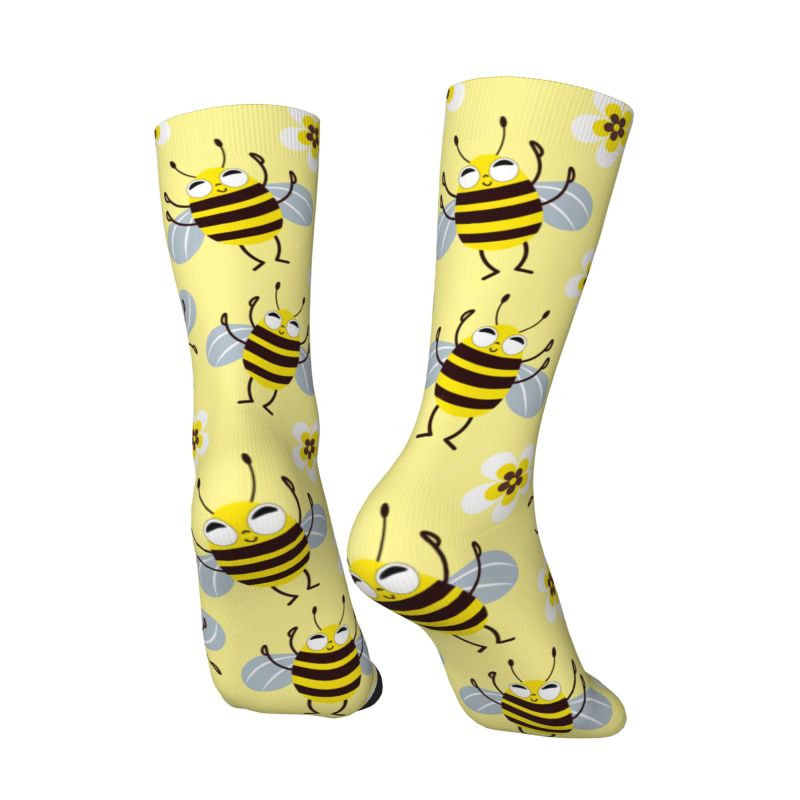 Custom Cool Mens Funny Bees Fl - Dress Sock Men ulasan dan harga