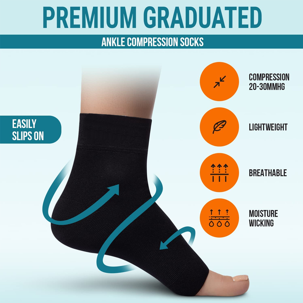 1 Pair Nano Socks Neuropathy S - Ankle Brace Sock ulasan dan harga
