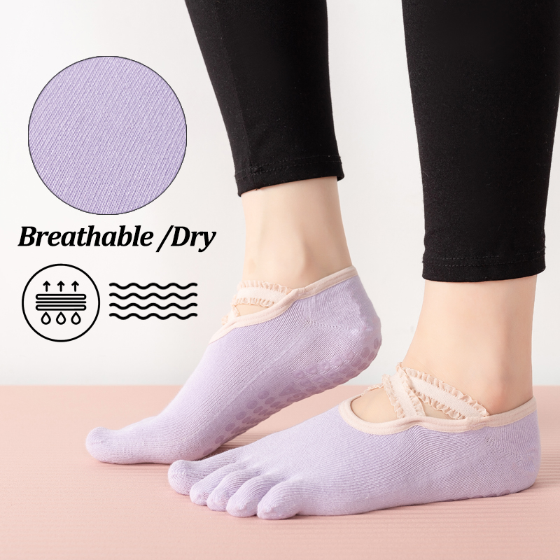 Ladies Non-Slip Pilates Socks  - No Show Sock Women ulasan dan harga