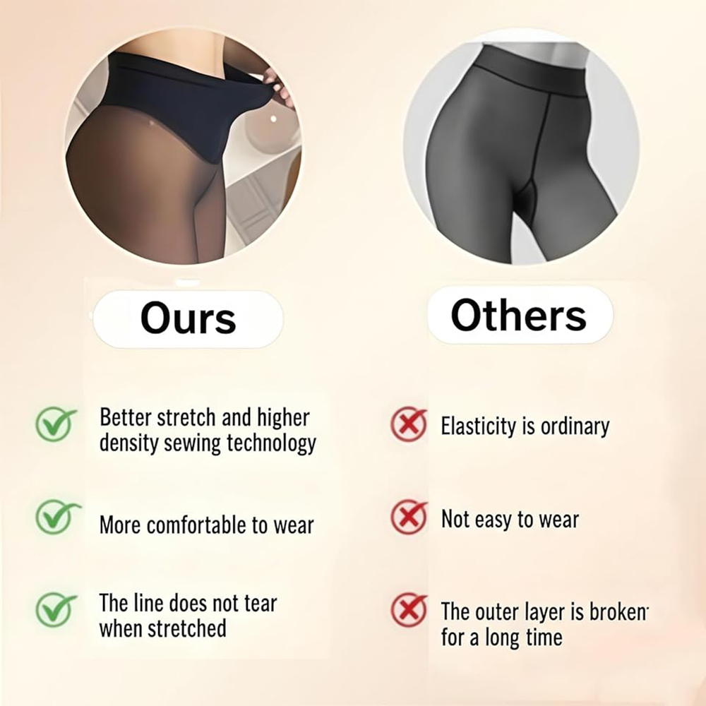 One Seam Fleece Lined Tights W - Tights Pantyhose Sheer ulasan dan harga